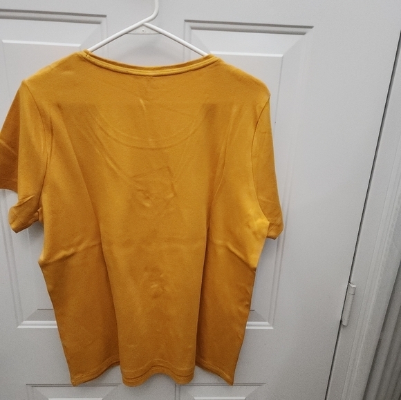 2 White Stag‎ Short Sleeve Tops Gold and Yellow  XL 16-18 - Picture 5 of 7